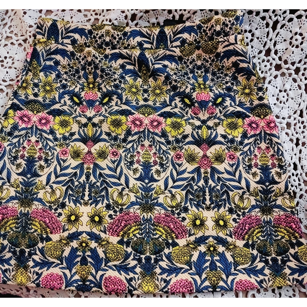 Boho printed mini skirt